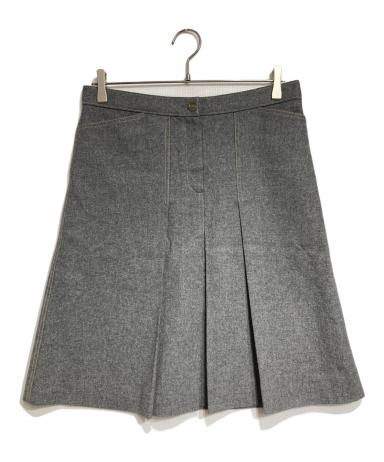 中古・古着通販】CHANEL (シャネル) ココボタンプリーツウールスカート