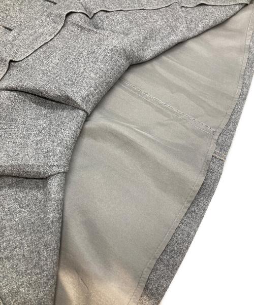 CHANEL（シャネル）CHANEL (シャネル) ココボタンプリーツウールスカート/Wool Skirt グレー サイズ:38の古着・服飾アイテム