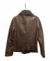 ARMANI COLLEZIONI (アルマーニ コレツィオーニ) レザージャケット ブラウン サイズ:40：5000円