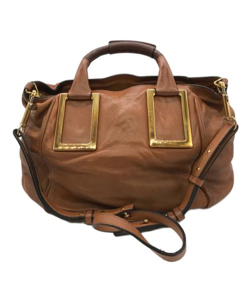 Chloe（クロエ）Chloe (クロエ) エテル 2WAYバッグ ブラウンの古着・服飾アイテム