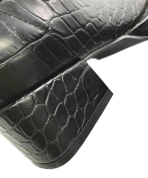 YELLO（イエロ）YELLO (イエロ) ドラゴンスキン ニーハイブーツ ブラック サイズ:sの古着・服飾アイテム