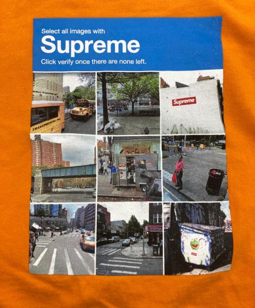 SUPREME（シュプリーム）Supreme (シュプリーム) Verify Tee オレンジ サイズ:Sの古着・服飾アイテム