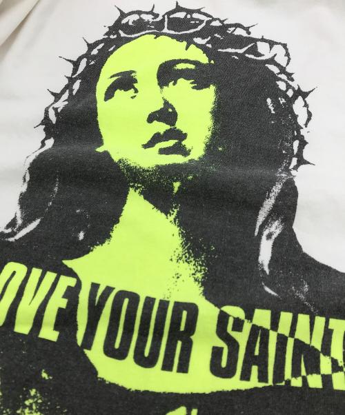 SAINT MICHAEL（セントマイケル）SAINT MICHAEL (セントマイケル) LS TEE / LOVE UR SAINT ホワイト サイズ:XLの古着・服飾アイテム