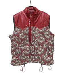PLATEAU STUDIO（プラテウスタジオ）の古着「WESTERN LACE PADDED VEST」｜レッド