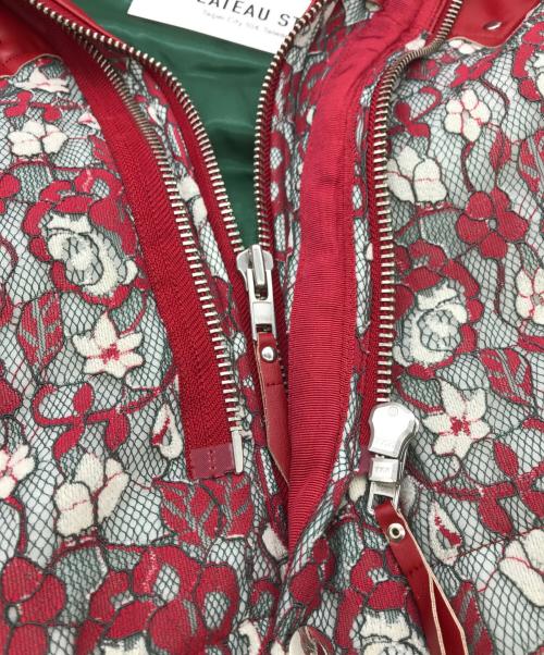PLATEAU STUDIO（プラテウスタジオ）PLATEAU STUDIO (プラテウスタジオ) WESTERN LACE PADDED VEST レッド サイズ:1の古着・服飾アイテム