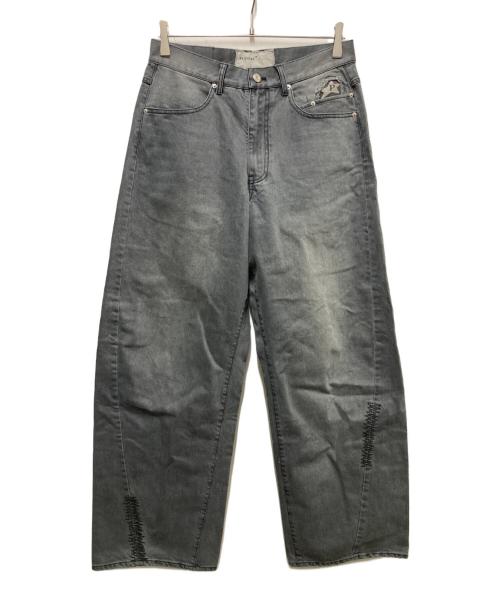 PLATEAU STUDIO（プラテウスタジオ）PLATEAU STUDIO (プラテウスタジオ) Curvy work pants ブラック サイズ:１の古着・服飾アイテム