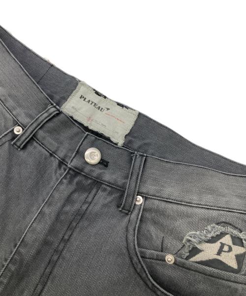 PLATEAU STUDIO（プラテウスタジオ）PLATEAU STUDIO (プラテウスタジオ) Curvy work pants ブラック サイズ:１の古着・服飾アイテム