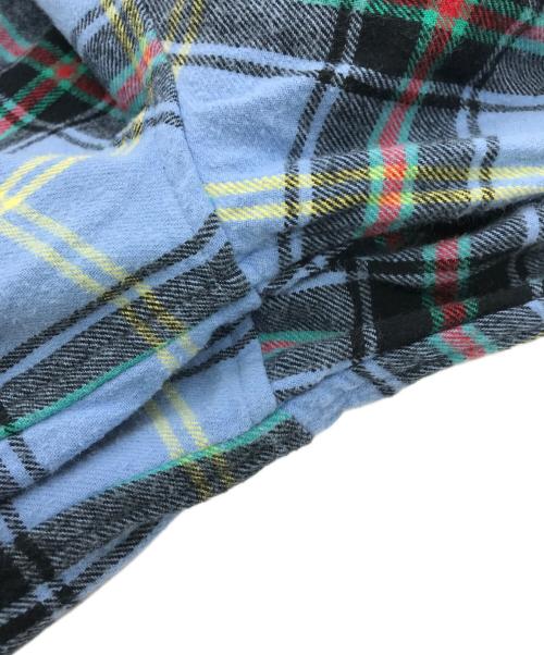 SUPREME（シュプリーム）Supreme (シュプリーム) Tartan Flannel Shirt ブルー サイズ:Lの古着・服飾アイテム