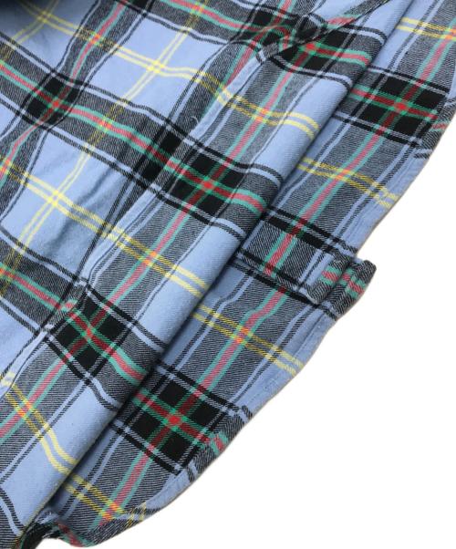 SUPREME（シュプリーム）Supreme (シュプリーム) Tartan Flannel Shirt ブルー サイズ:Lの古着・服飾アイテム