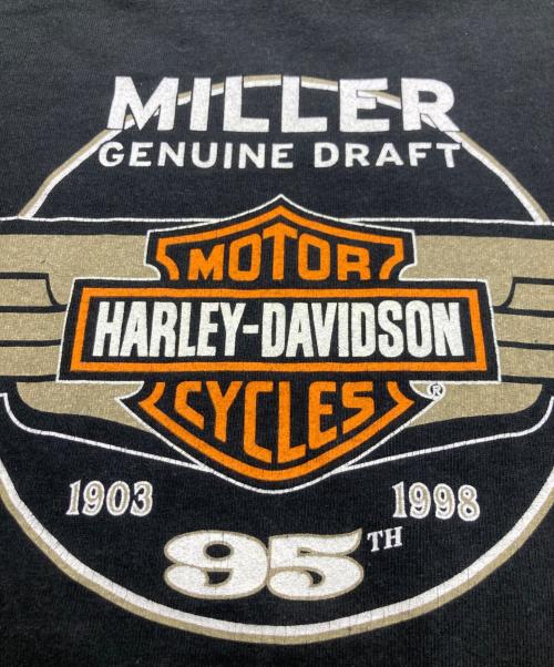 HARLEY-DAVIDSON（ハーレーダビッドソン）HARLEY-DAVIDSON (ハーレーダビッドソン) 00s  95周年 ミラージェニュインドラフトtee ブラック サイズ:XLの古着・服飾アイテム