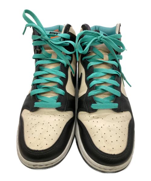 NIKE（ナイキ）NIKE (ナイキ) Dunk High Retro EMB ブルー×ホワイト サイズ:27.5cmの古着・服飾アイテム