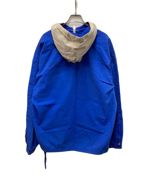 J.CREW（ジェイクルー）J.CREW (ジェイクルー) 2トーンアノラックパーカー ブルー×ベージュ サイズ:Mの古着・服飾アイテム