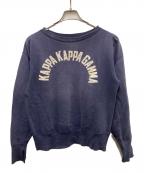 USEDユーズド）の古着「セットインスリーブスウェット」｜ネイビー