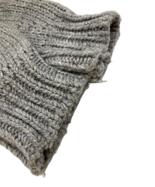 Curensology（カレンソロジー）Curensology (カレンソロジー) ケーブルベルテッドプルオーバー ニット/Belted Cable-Knit Pullover グレー サイズ:Fの古着・服飾アイテム