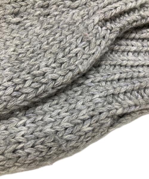 Curensology（カレンソロジー）Curensology (カレンソロジー) ケーブルベルテッドプルオーバー ニット/Belted Cable-Knit Pullover グレー サイズ:Fの古着・服飾アイテム