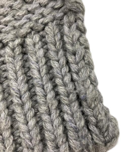 Curensology（カレンソロジー）Curensology (カレンソロジー) ケーブルベルテッドプルオーバー ニット/Belted Cable-Knit Pullover グレー サイズ:Fの古着・服飾アイテム