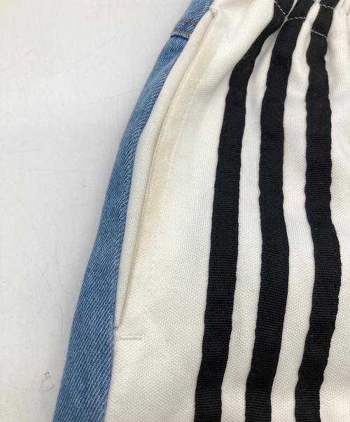 adidas（アディダス）adidas (アディダス) ADIBREAK DENIM インディゴ×ホワイト サイズ:	SIZE XSの古着・服飾アイテム
