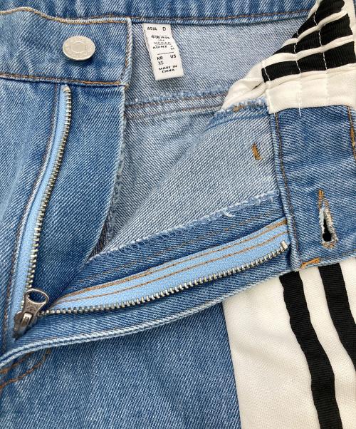 adidas（アディダス）adidas (アディダス) ADIBREAK DENIM インディゴ×ホワイト サイズ:	SIZE XSの古着・服飾アイテム