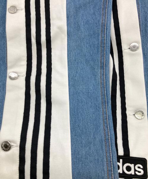 adidas（アディダス）adidas (アディダス) ADIBREAK DENIM インディゴ×ホワイト サイズ:	SIZE XSの古着・服飾アイテム