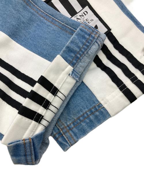 adidas（アディダス）adidas (アディダス) ADIBREAK DENIM インディゴ×ホワイト サイズ:	SIZE XSの古着・服飾アイテム
