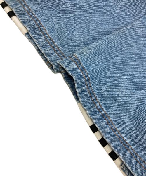 adidas（アディダス）adidas (アディダス) ADIBREAK DENIM インディゴ×ホワイト サイズ:	SIZE XSの古着・服飾アイテム