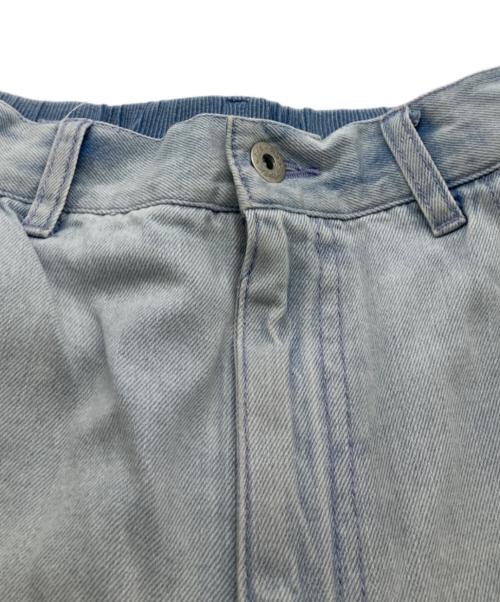 CYAN TOKYO（シアン トーキョー）CYAN TOKYO (シアン トーキョー) ツイードコンビワイドデニム スカイブルー サイズ:SIZE38の古着・服飾アイテム