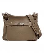 HERMESエルメス）の古着「ジプシエール31/ショルダーバッグ/クラッチバッグ/シルバー金具/エトゥープ」｜ブラウン