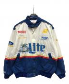 HASE  AUTHENTICSハゼオーセティクス）の古着「レーシングジャケット」｜ホワイト