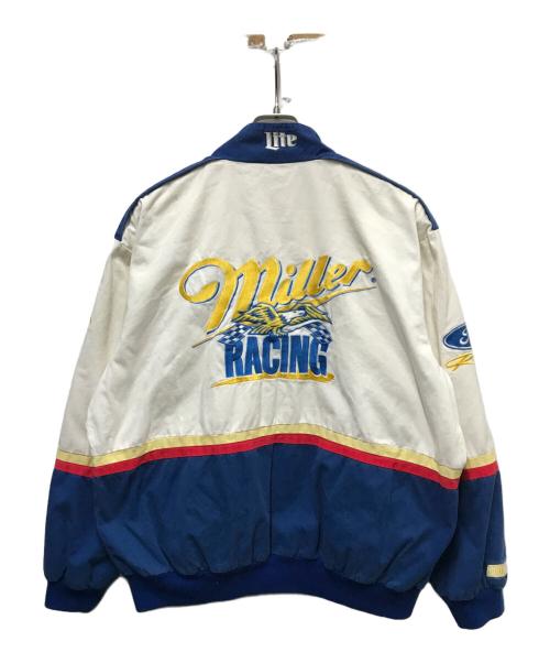 HASE  AUTHENTICS（ハゼオーセティクス）HASE  AUTHENTICS (ハゼオーセティクス) レーシングジャケット ホワイト サイズ:Lの古着・服飾アイテム