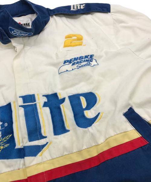 HASE  AUTHENTICS（ハゼオーセティクス）HASE  AUTHENTICS (ハゼオーセティクス) レーシングジャケット ホワイト サイズ:Lの古着・服飾アイテム