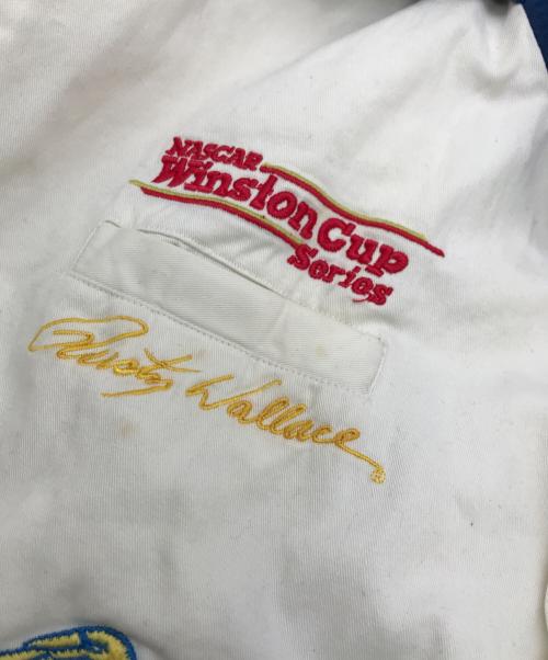 HASE  AUTHENTICS（ハゼオーセティクス）HASE  AUTHENTICS (ハゼオーセティクス) レーシングジャケット ホワイト サイズ:Lの古着・服飾アイテム