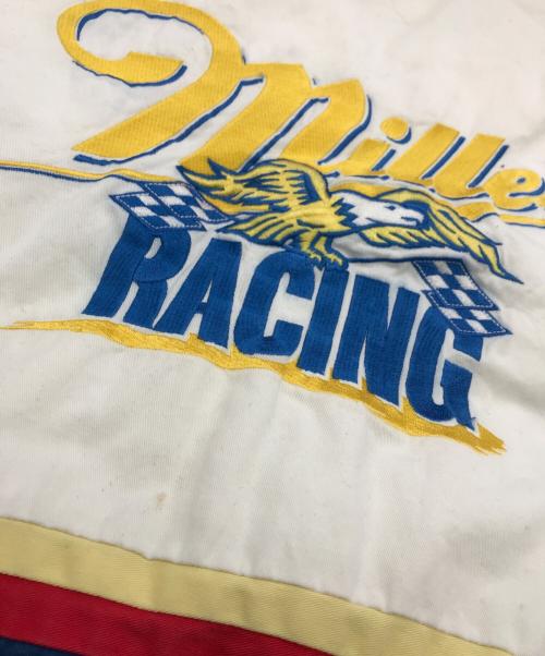 HASE  AUTHENTICS（ハゼオーセティクス）HASE  AUTHENTICS (ハゼオーセティクス) レーシングジャケット ホワイト サイズ:Lの古着・服飾アイテム