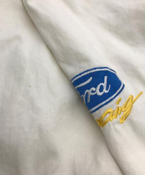 HASE  AUTHENTICS（ハゼオーセティクス）HASE  AUTHENTICS (ハゼオーセティクス) レーシングジャケット ホワイト サイズ:Lの古着・服飾アイテム