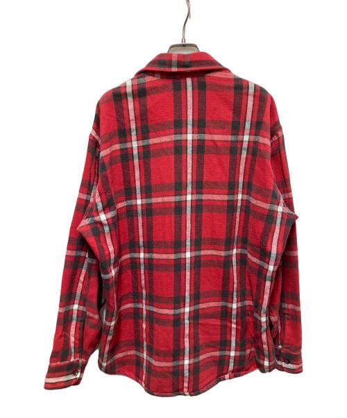 ST JOHN'S BAY（セントジョンズベイ）ST JOHN'S BAY (セントジョンズベイ) 80s ヘビーフランネルシャツ レッド サイズ:	SIZE Lの古着・服飾アイテム