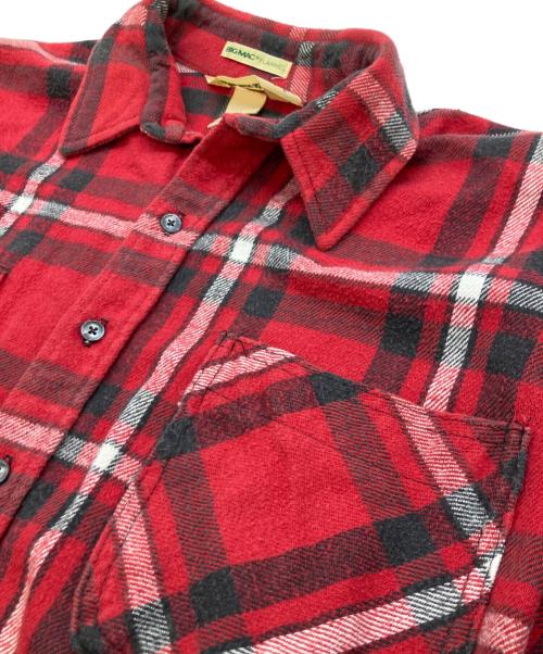 ST JOHN'S BAY（セントジョンズベイ）ST JOHN'S BAY (セントジョンズベイ) 80s ヘビーフランネルシャツ レッド サイズ:	SIZE Lの古着・服飾アイテム