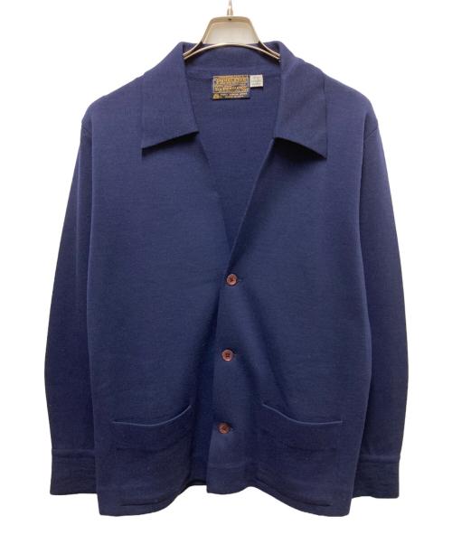 PENDLETON（ペンドルトン）PENDLETON (ペンドルトン) 60-70s SIR PENDLETONニットカーディガン ネイビー サイズ:Ｍの古着・服飾アイテム