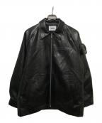 epineエピヌ）の古着「エコレザージャケット」｜ブラック