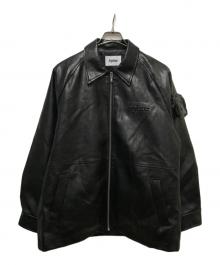 epine（エピヌ）の古着「エコレザージャケット」｜ブラック