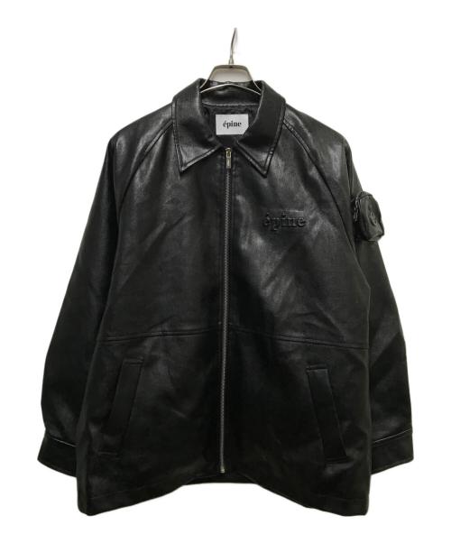 epine（エピヌ）epine (エピヌ) エコレザージャケット ブラック サイズ:-の古着・服飾アイテム