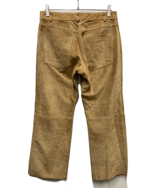 DOLCE & GABBANA（ドルチェ＆ガッバーナ）DOLCE & GABBANA (ドルチェ＆ガッバーナ) スウェードパンツ ベージュ サイズ:34の古着・服飾アイテム