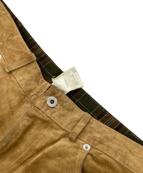 DOLCE & GABBANA（ドルチェ＆ガッバーナ）DOLCE & GABBANA (ドルチェ＆ガッバーナ) スウェードパンツ ベージュ サイズ:34の古着・服飾アイテム