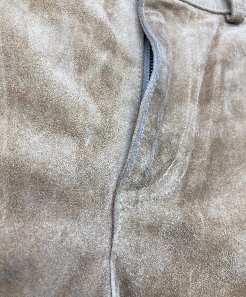 DOLCE & GABBANA（ドルチェ＆ガッバーナ）DOLCE & GABBANA (ドルチェ＆ガッバーナ) スウェードパンツ ベージュ サイズ:34の古着・服飾アイテム