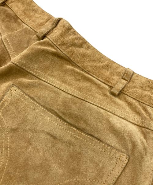 DOLCE & GABBANA（ドルチェ＆ガッバーナ）DOLCE & GABBANA (ドルチェ＆ガッバーナ) スウェードパンツ ベージュ サイズ:34の古着・服飾アイテム