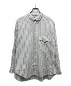 GIORGIO ARMANIジョルジョアルマーニ）の古着「ボタンダウンジャガードシャツ」｜ホワイト