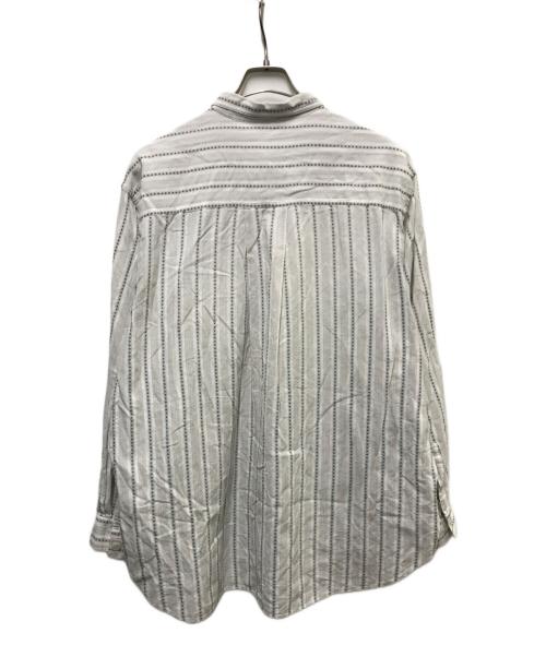 GIORGIO ARMANI（ジョルジョアルマーニ）GIORGIO ARMANI (ジョルジョアルマーニ) ボタンダウンジャガードシャツ ホワイト サイズ:Lの古着・服飾アイテム