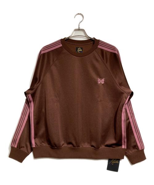 Needles（ニードルズ）Needles (ニードルズ) Track Crew Neck Shirt/トラッククルーネックシャツ ブラウン サイズ:Mの古着・服飾アイテム