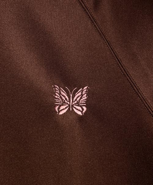 Needles（ニードルズ）Needles (ニードルズ) Track Crew Neck Shirt/トラッククルーネックシャツ ブラウン サイズ:Mの古着・服飾アイテム