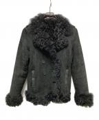 theory luxeセオリーリュクス）の古着「ダブルブレストムートンファージャケット」｜ブラック