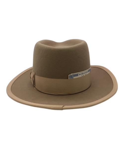 THE H.W.DOG&CO.（エイチダブリュードッグアンドコー）THE H.W.DOG&CO. (エイチダブリュードッグアンドコー) POINT-H/ハット ベージュ サイズ:36の古着・服飾アイテム