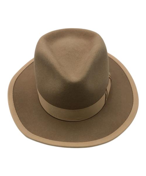 THE H.W.DOG&CO.（エイチダブリュードッグアンドコー）THE H.W.DOG&CO. (エイチダブリュードッグアンドコー) POINT-H/ハット ベージュ サイズ:36の古着・服飾アイテム